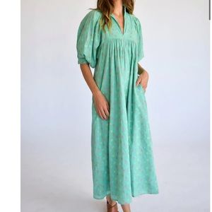 Never a wallflower confetti midi dress